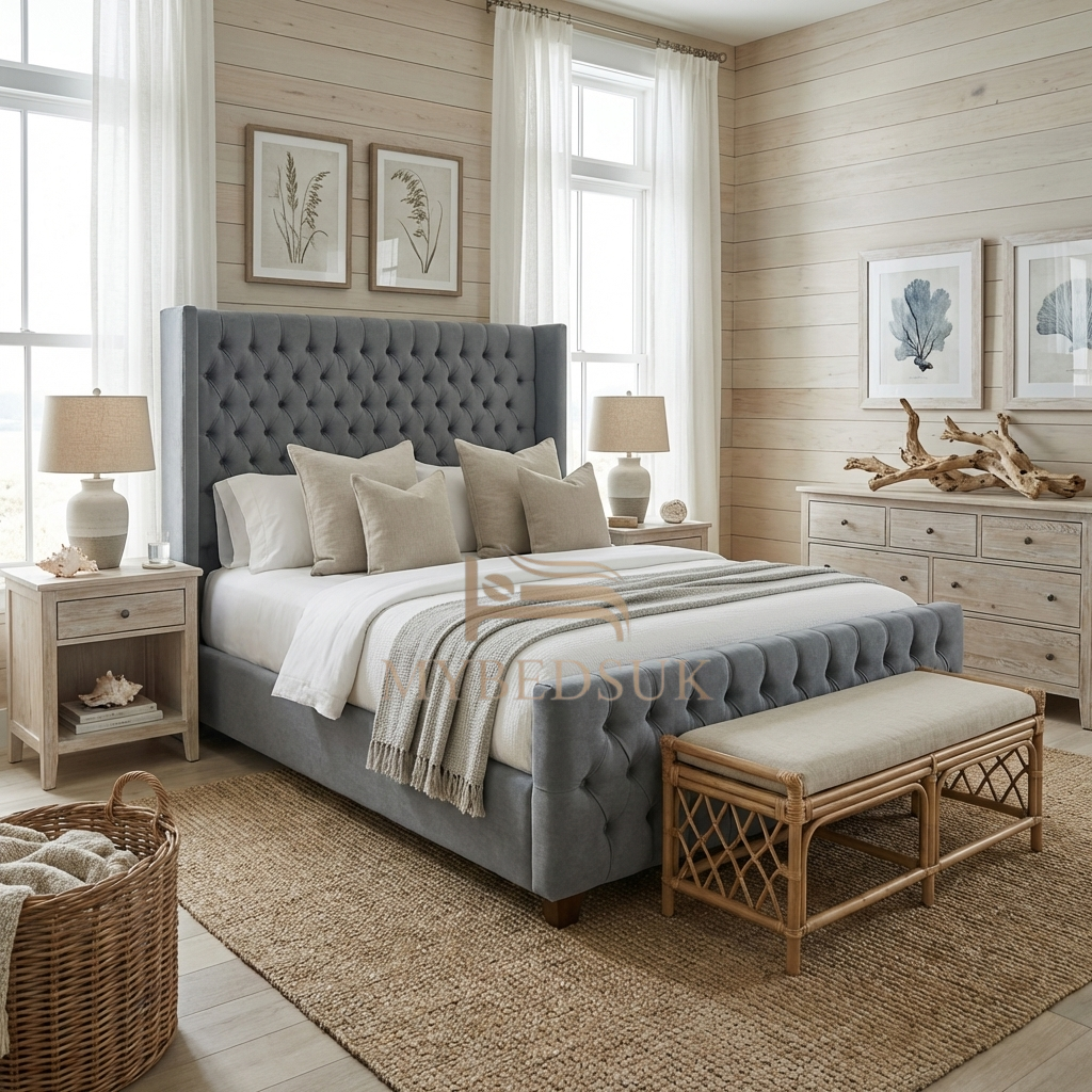 Moscow Chesterfield Wingback Bed Frame