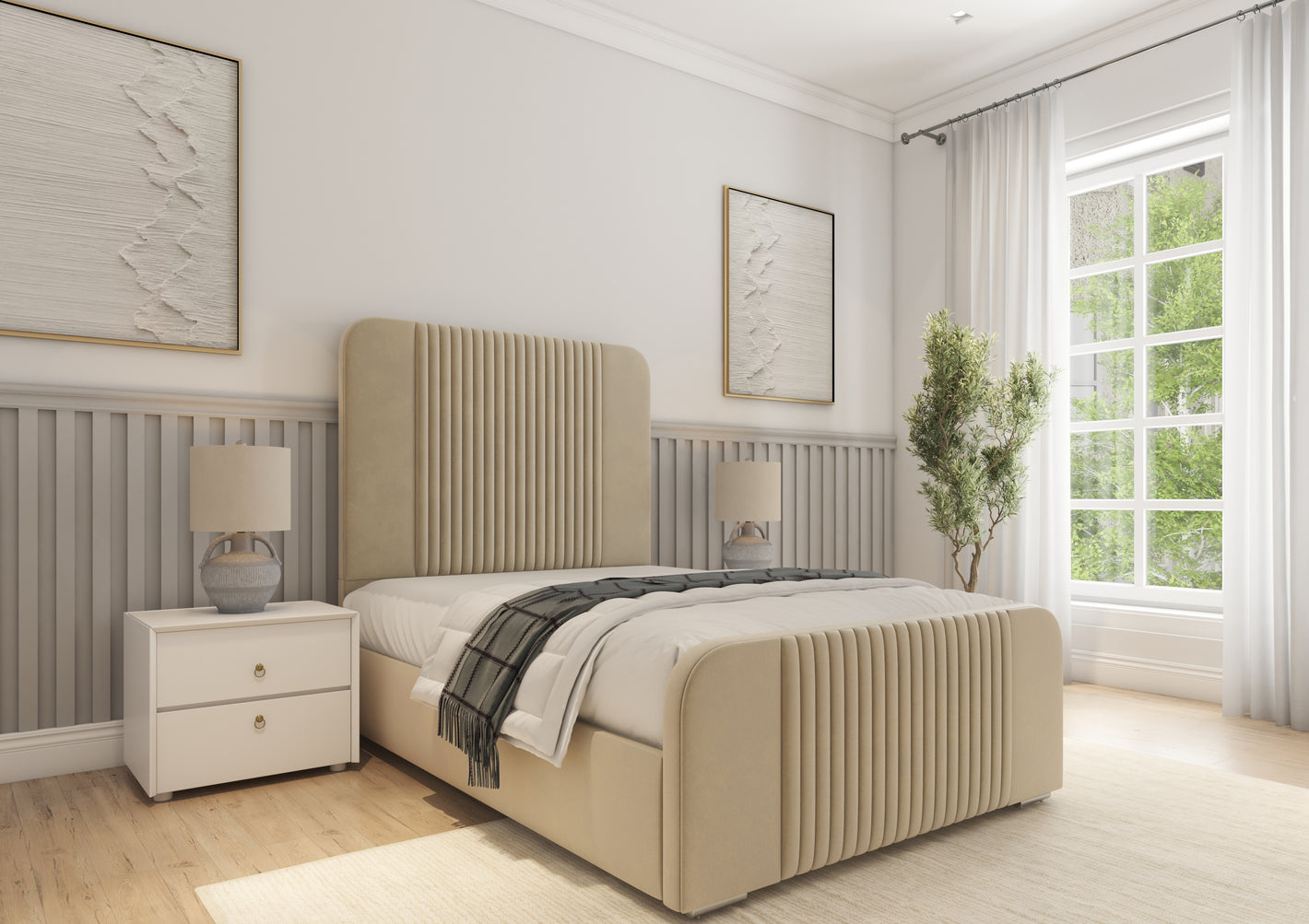 Elizabeth Multi Lines Bed Frame