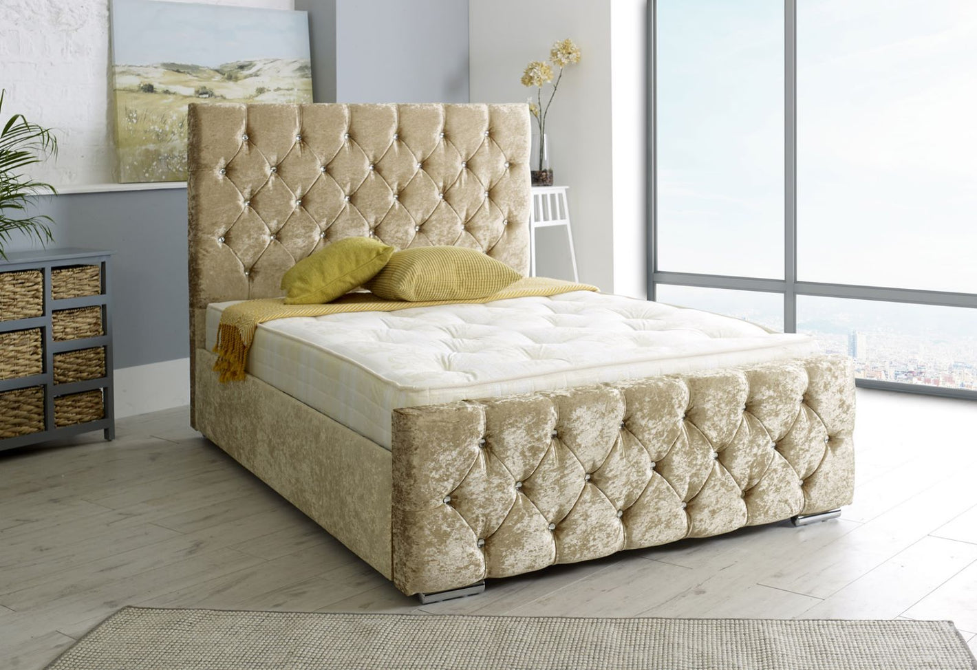 Samantha Chesterfield Bed Frame