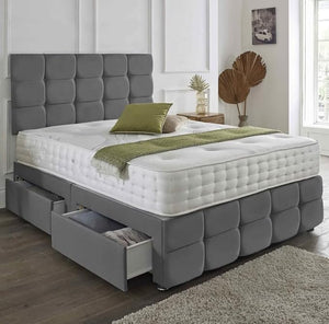 Henry Multi Cube Chesterfield Divan Bed