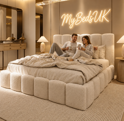 Teddy Bubble Boucle Bed