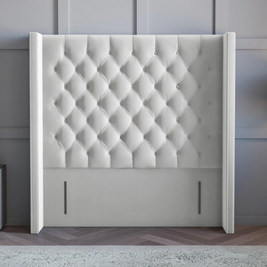 48 Inch Miami Tufted Winged Headboard
