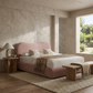 Teddy SnuggleArc Boucle Bed