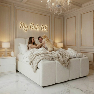 Long Cube Teddy Boucle Bed