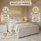 Long Cube Teddy Boucle Bed