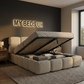 Teddy Marshmallow Cube Boucle Bed