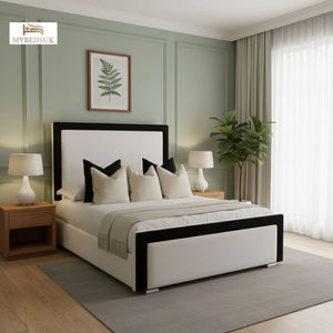 Alice Black Border Strip Bed Frame
