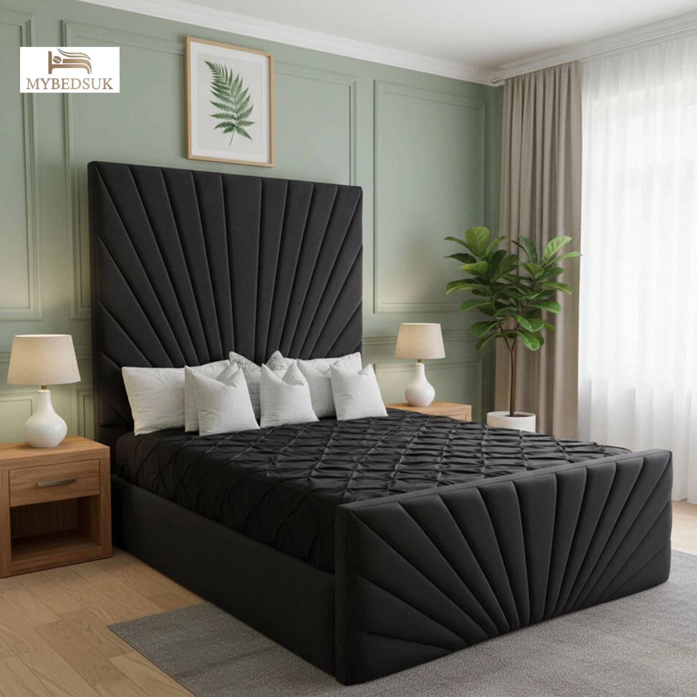 Washington Sun Rays Bed Frame