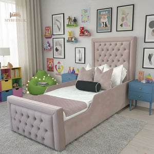 Mini Monarch Chesterfield Kids Bed | Different Storage Option Available