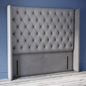 48 Inch Miami Tufted Winged Headboard
