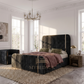 Finley Gold Striped Diana Bed Frame