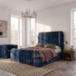 Finley Gold Striped Diana Bed Frame