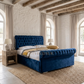 Layla Chesterfield Swan Sleigh Bed