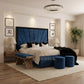 Luxury Pexel Bed with Black Border Accent