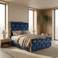 Starlight Hexagon Diamond Bed With Gold/Silver Strip