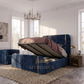Finley Gold Striped Diana Bed Frame
