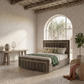 Nelson Panel Luxury Gold Strip Bed