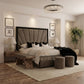 Luxury Pexel Bed with Black Border Accent