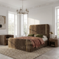 Finley Gold Striped Diana Bed Frame