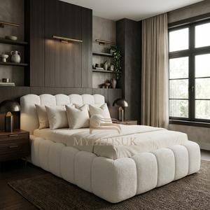 Teddy Cloud Bubble Boucle Bed