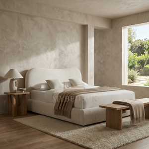 Teddy SnuggleArc Boucle Bed