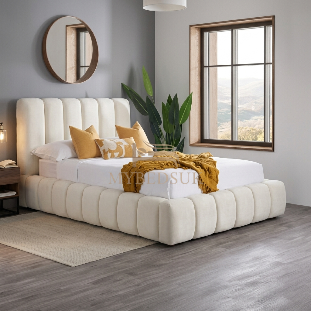 Marshmallow Teddy Boucle Bed