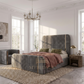 Finley Gold Striped Diana Bed Frame