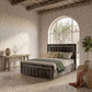 Nelson Panel Luxury Gold Strip Bed
