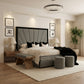 Luxury Pexel Bed with Black Border Accent
