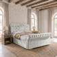 Layla Chesterfield Swan Sleigh Bed