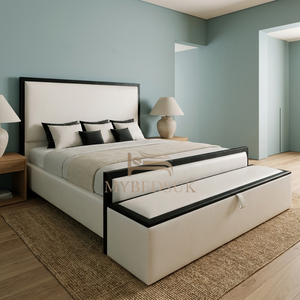 Lyon Bed Frame with Thin Black Border