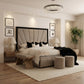 Luxury Pexel Bed with Black Border Accent