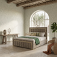 Nelson Panel Luxury Gold Strip Bed