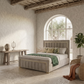 Nelson Panel Luxury Gold Strip Bed