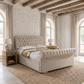 Layla Chesterfield Swan Sleigh Bed