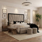 Luxury Pexel Bed with Black Border Accent