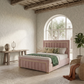 Nelson Panel Luxury Gold Strip Bed