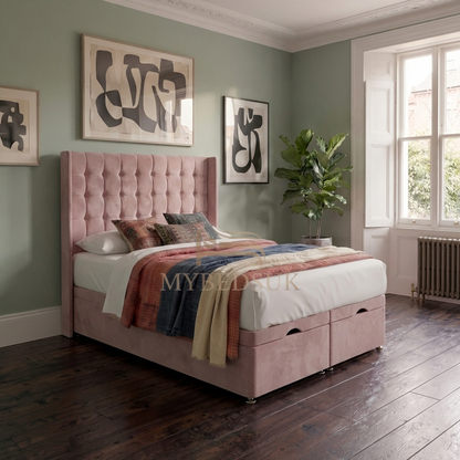 Mini Cube Chesterfield Ottoman Divan Bed