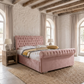 Layla Chesterfield Swan Sleigh Bed