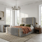 Finley Gold Striped Diana Bed Frame