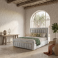 Nelson Panel Luxury Gold Strip Bed