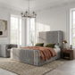 Finley Gold Striped Diana Bed Frame